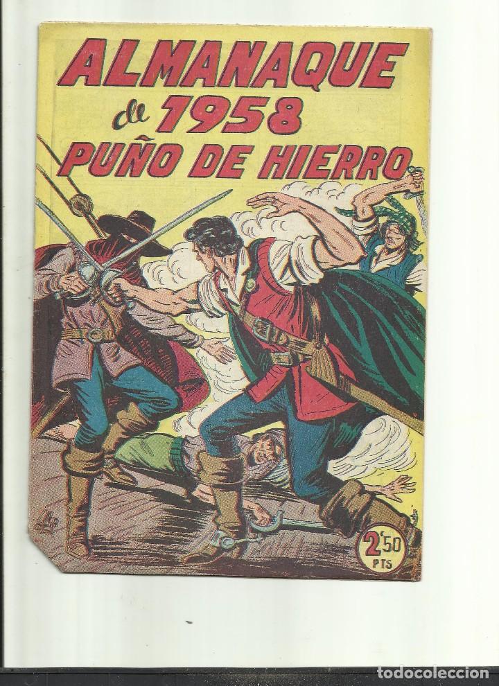 Tebeos: ALMANAQUE DE PU&Ntilde;O DE HIERRO 1958 - Foto 1