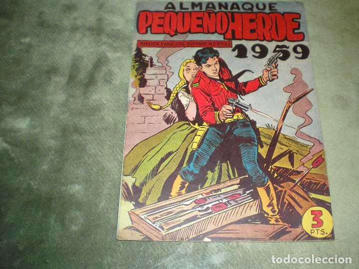 Tebeos: ALMANAQUE PEQUE&Ntilde;O HEROE 1959 - Foto 1