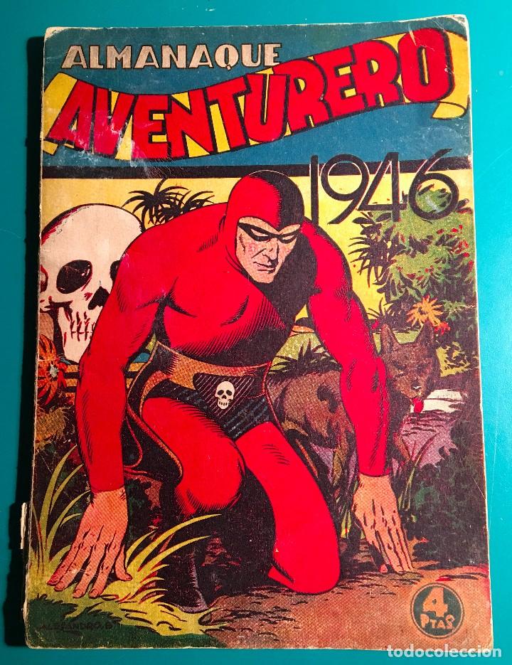 Tebeos: ALMANAQUE AVENTURERO DEL A&Ntilde;O 1946, ORIGINAL DE LA &Eacute;POCA - Foto 1
