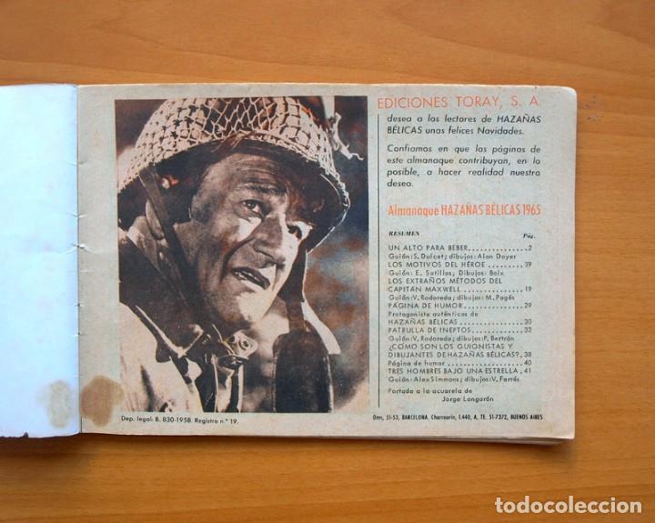 Tebeos: Almanaque HAZA&Ntilde;AS BELICAS 1965 - Ediciones Toray - Foto 2