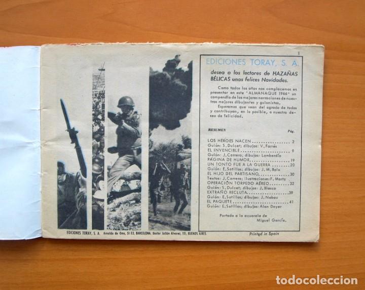 Tebeos: Almanaque HAZA&Ntilde;AS BELICAS 1966 - Ediciones Toray - Foto 2