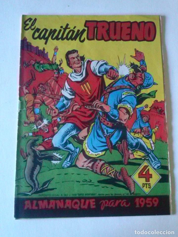 EL CAPITAN TRUENO ALMANAQUE 1959,BRUGUERA, ORIGINAL (Tebeos y Comics - Tebeos Almanaques)