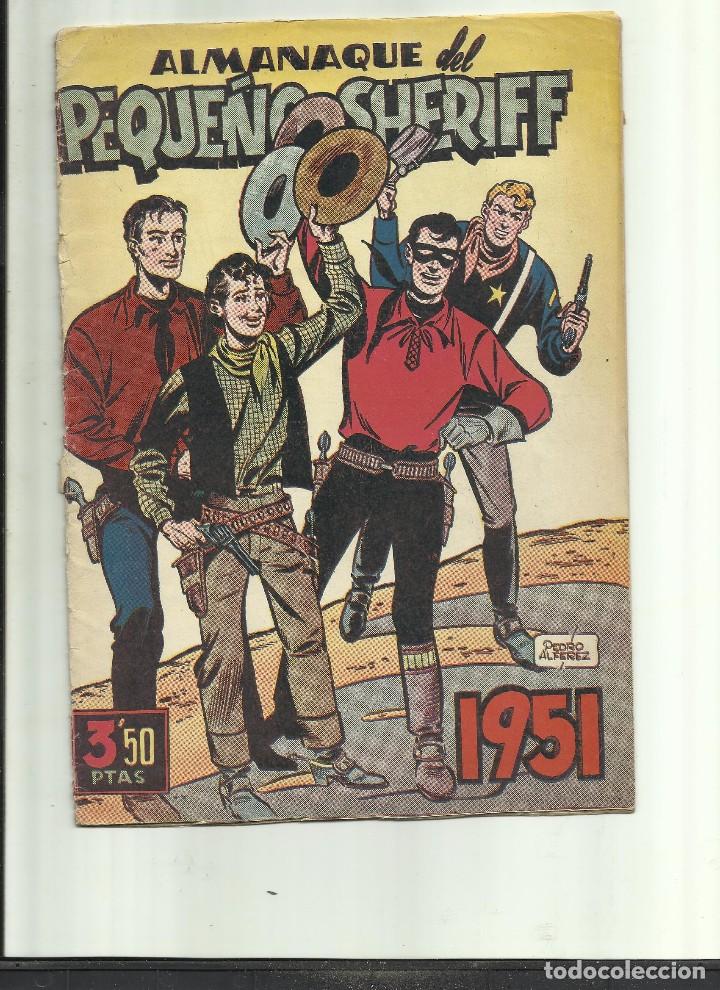 Tebeos: ALMANAQUE PEQUE&Ntilde;O SHERIFF DE 1951 - Foto 1