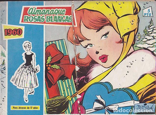 Tebeos: COMIC COLECCION ROSAS BLANCAS ALMANAQUE 1960 - Foto 1