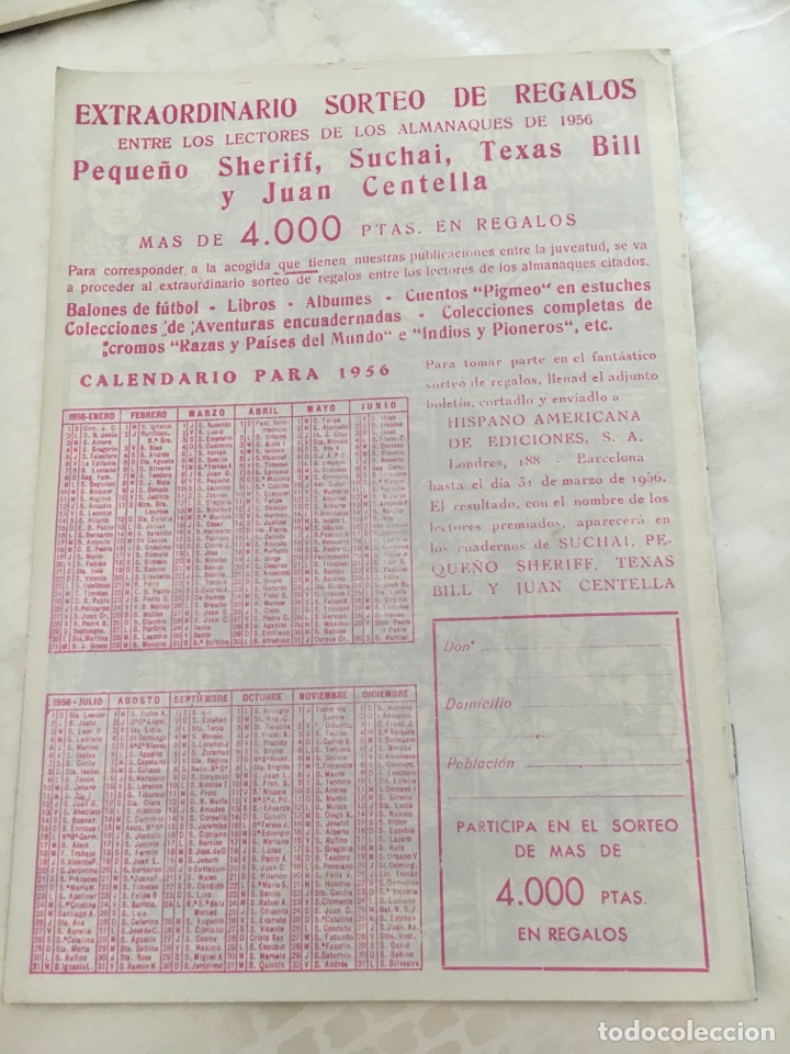 Tebeos: Almanaque texas bill 1956 - Foto 2