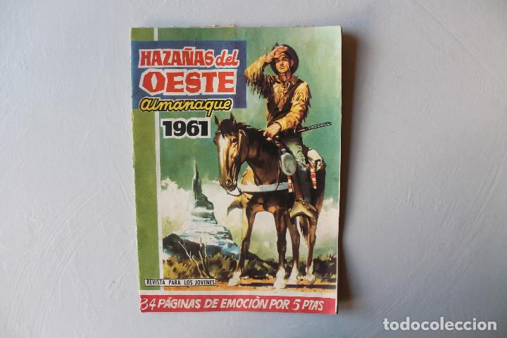 Tebeos: HAZA&Ntilde;AS DEL OESTE, ALMANAQUE 1961 - Foto 1