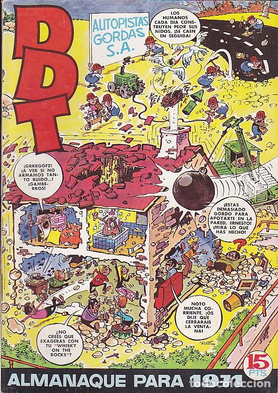 Tebeos: COMIC DDT ALMANAQUE 1971 - Foto 1