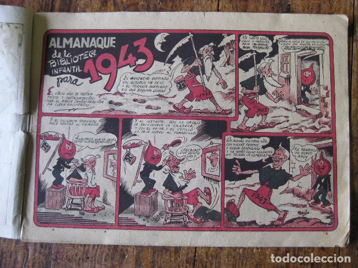 Tebeos: ALMANAQUE DE LA BIBLIOTECA INFANTIL 1943 - Foto 2