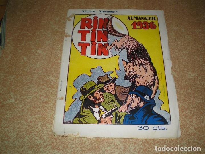 Tebeos: RIN TIN TIN ALMANAQUE DE 1936 - Foto 1