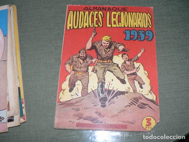 Tebeos: AUDACES LEGIONARIOS ALMANAQUE DE 1959 - Foto 1