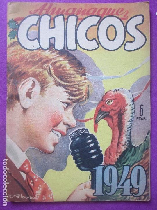 Tebeos: TEBEO ALMANAQUE CHICOS 1949, A - Foto 1