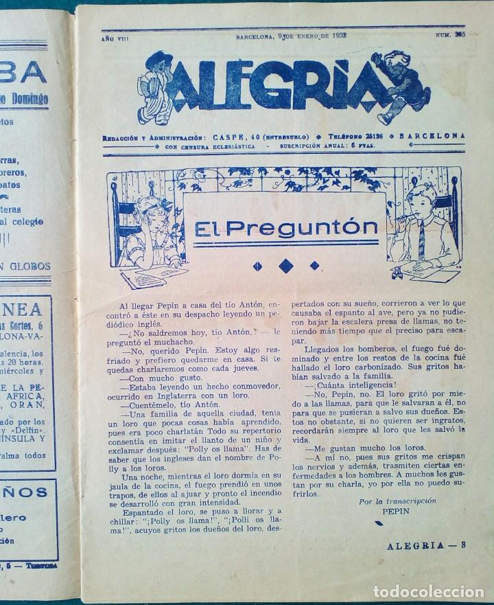 Tebeos: ALEGRIA N&ordm; 355 - Foto 2