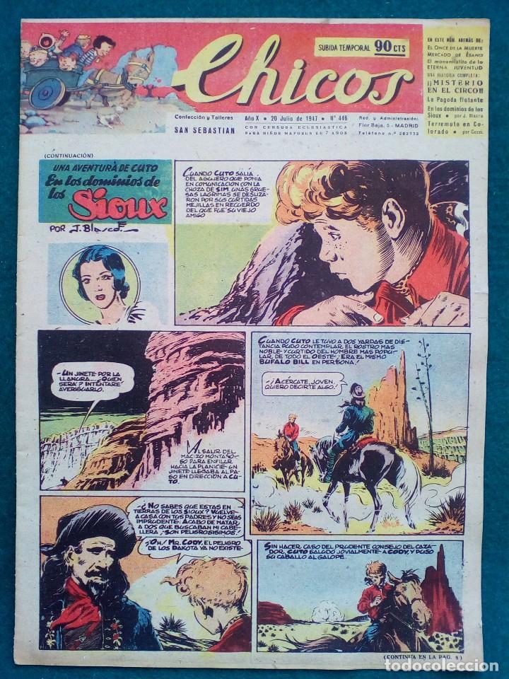 Tebeos: CHICOS N&ordm; 446 - DE 1947 - Foto 1