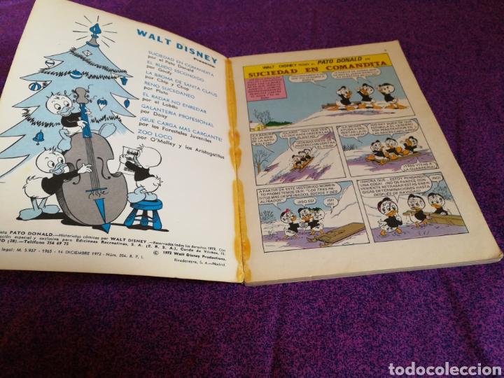 Tebeos: PATO DONALD ALMANAQUE 1973 - Foto 2