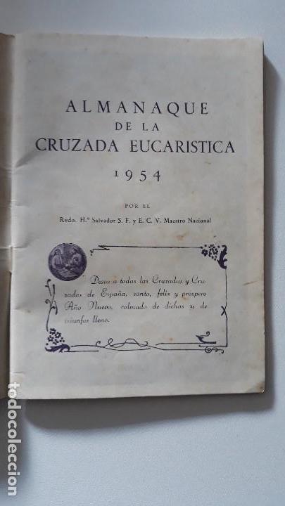 Tebeos: ALMANAQUE DE LA CRUZADA EUCAR&Iacute;STICA. A&ntilde;o 1955 . - Foto 2