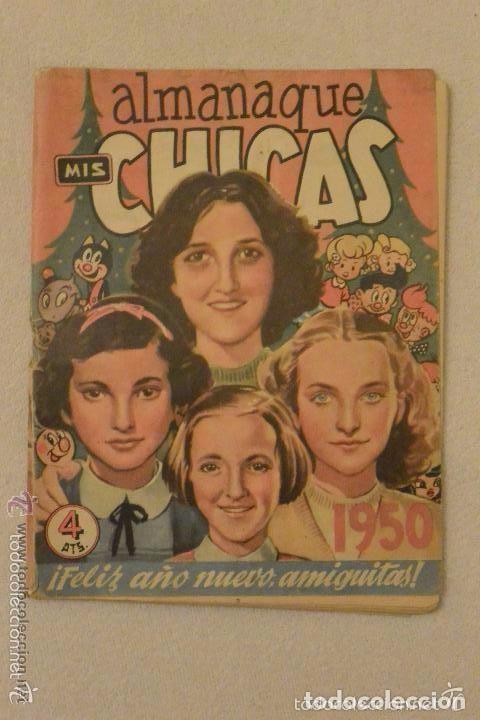 Tebeos: ALMANAQUE MIS CHICAS 1950 CON RECORTABLES - Foto 1