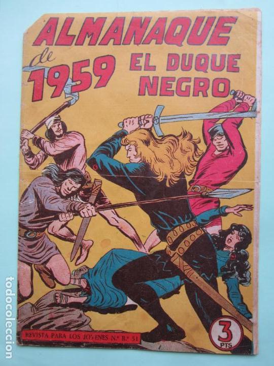 Tebeos: almanaque EL DUQUE NEGRO 1959 , original - Foto 1