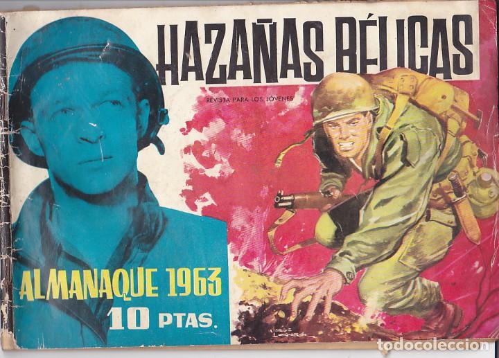 Tebeos: COMIC ALMANAQUE 1963 HAZA&Ntilde;AS BELICAS EDICIONES TORAY - Foto 1