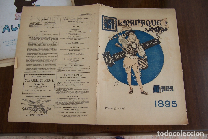 Tebeos: almanaque del madrid c&oacute;mico para 1895 - Foto 1