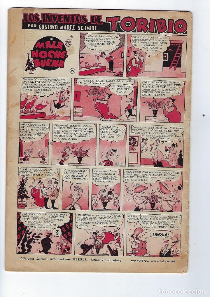 Tebeos: ALMANAQUE - NICOLAS, A&Ntilde;O 1952 ***EDICIONES CLIPER*** - Foto 2