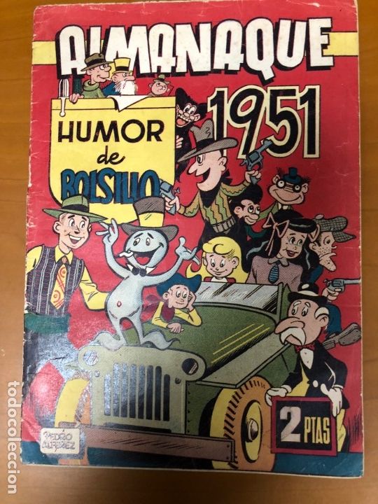 Tebeos: ALMANAQUE HUMOR DE BOLSILLO 1951 1 - Foto 1