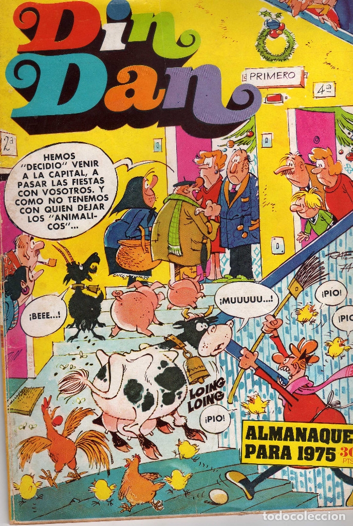 Tebeos: ALMANAQUE DINDAN PARA 1975 - Foto 1