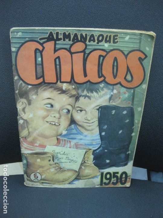 Tebeos: ALMANAQUE CHICOS 1950. - Foto 1