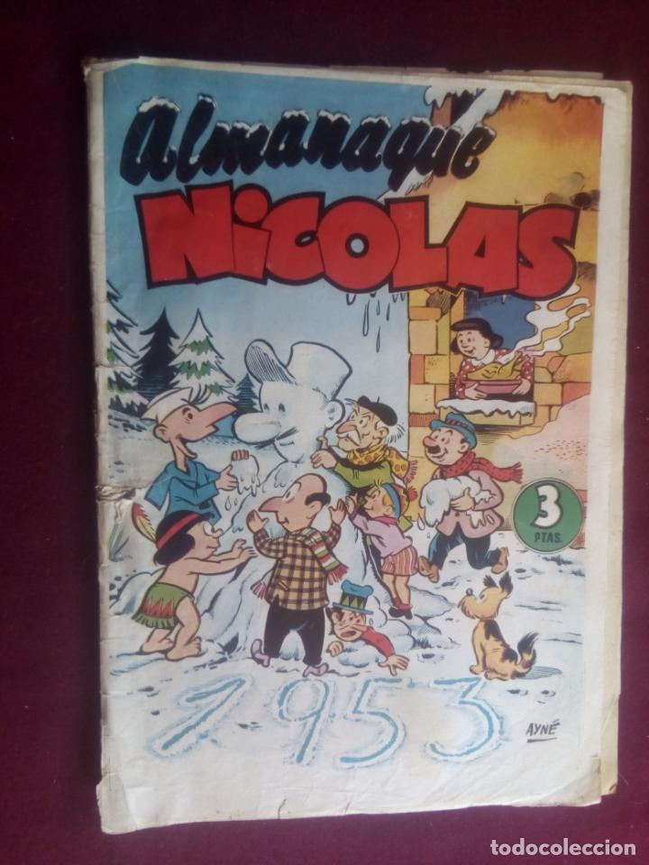 Tebeos: ALMANAQUE DE NICOLAS 1953 - CLIPER - ORIGINAL - Foto 1