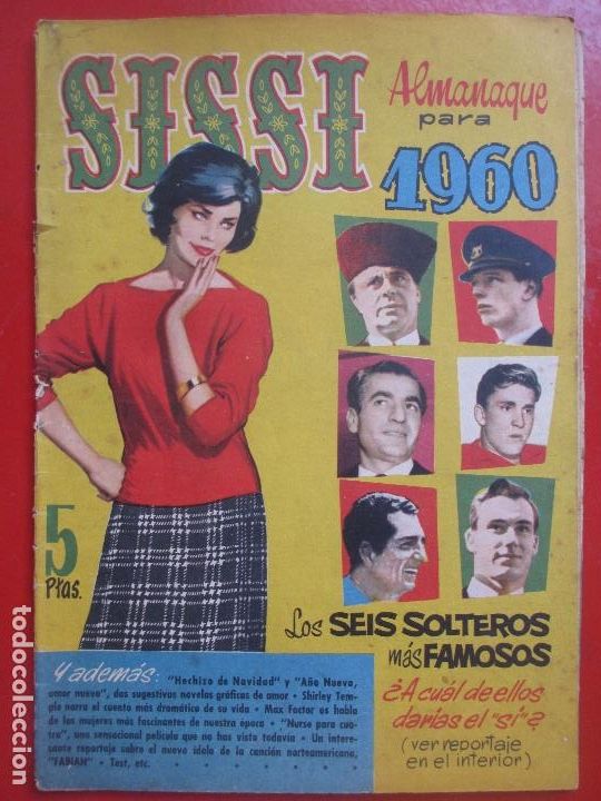 Tebeos: TEBEO SISSI ALMANAQUE PARA 1960 - Foto 1