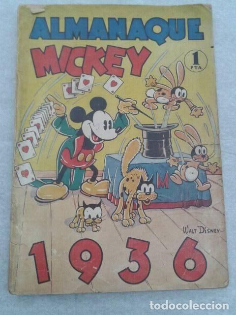 Tebeos: almanaque mickey 1936 - Foto 1