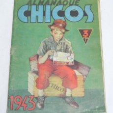 Tebeos: ALMANAQUE CHICOS 1943 (ORIGINAL). CUTO, FREIXAS, EMILIO FREIXAS..., EMPIEZA EN LA PAGINA 5. Y TIENE . Lote 194377487