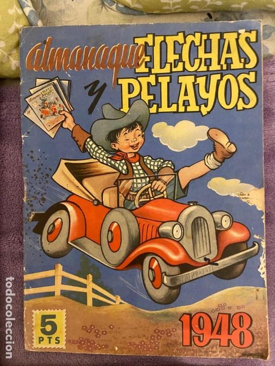 Tebeos: FLECHAS Y PELAYOS ALMANAQUE 1948 - Foto 1