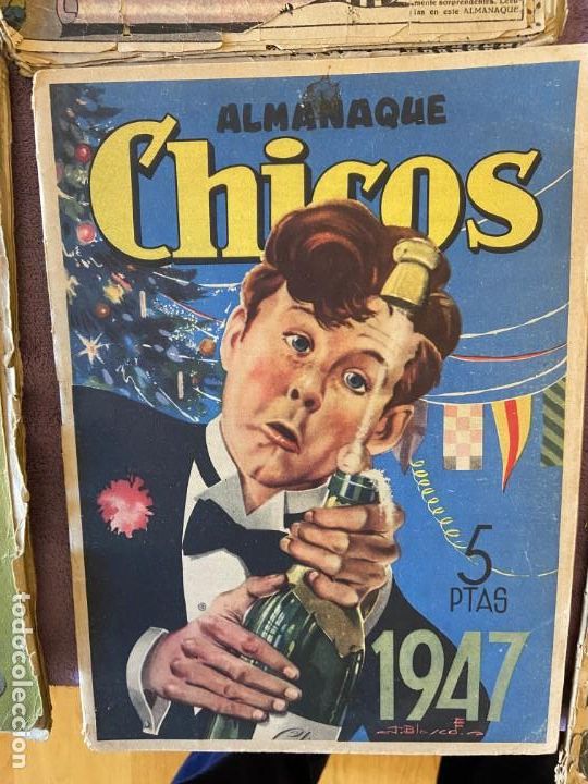 Tebeos: CHICOS ALMANAQUE 1947 2 - Foto 1