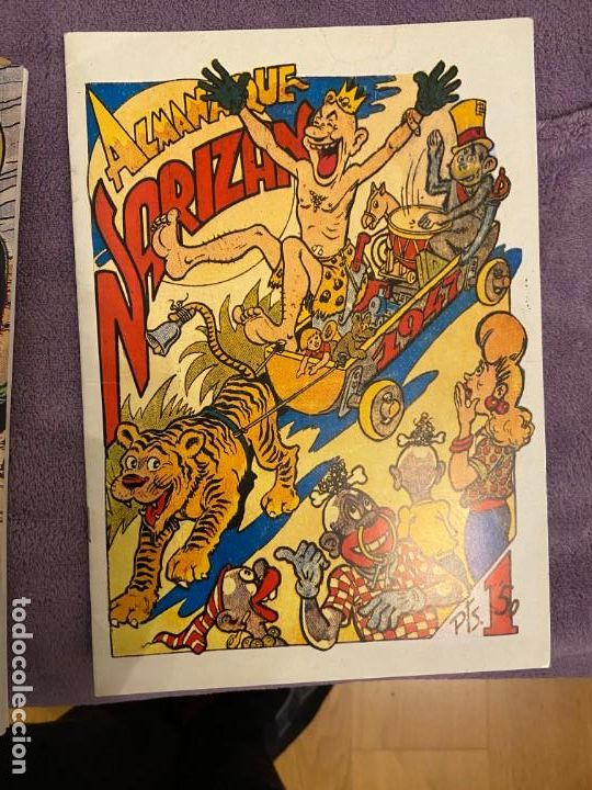 Tebeos: FACSIMIL NARIZAN ALMANAQUE 1947 NUEVO - Foto 1