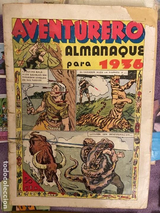 Tebeos: ALMANAQUE AVENTURERO 1936 1 - Foto 1