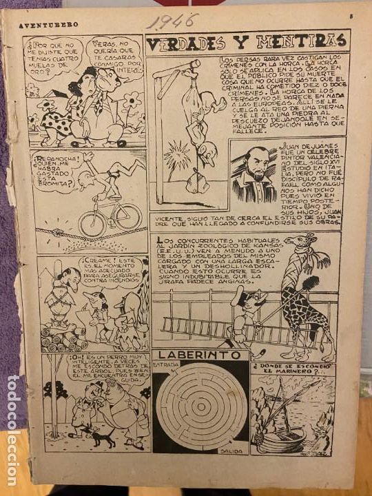 Tebeos: ALMANAQUE AVENTURERO 1946 - Foto 1