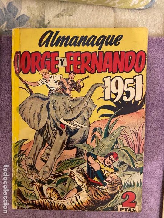Tebeos: ALMANAQUE JORGE Y FERNANDO 1951 - Foto 1