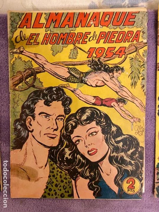 Tebeos: EL HOMBRE DE PIEDRA ALMANAQUE 1954 - Foto 1