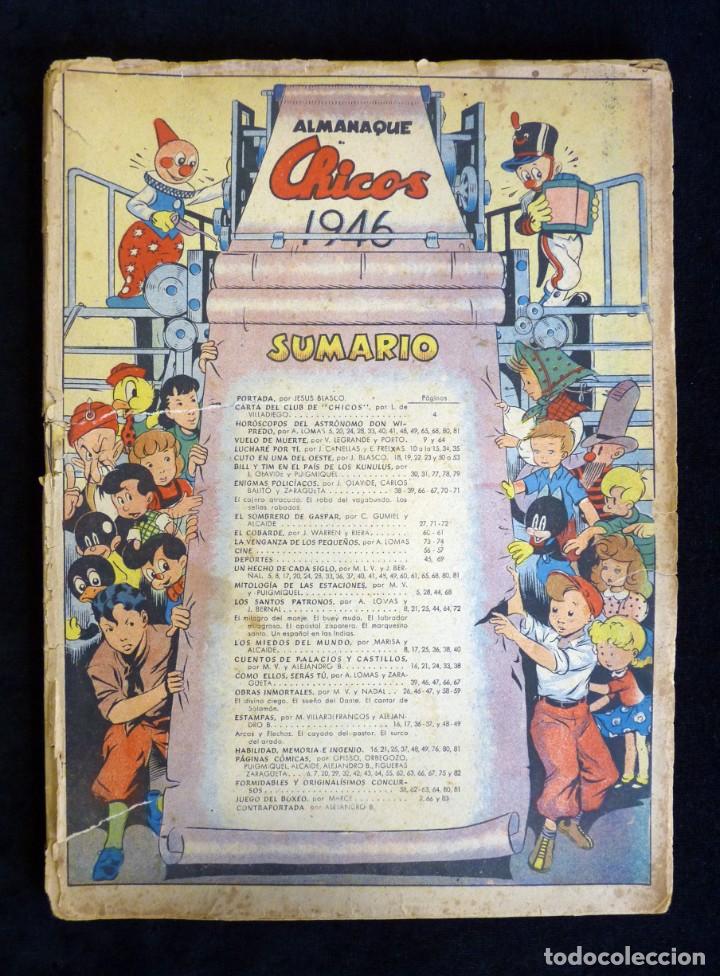 Tebeos: ANTIGUO ALMANAQUE CHICOS 1946. LEER - Foto 1