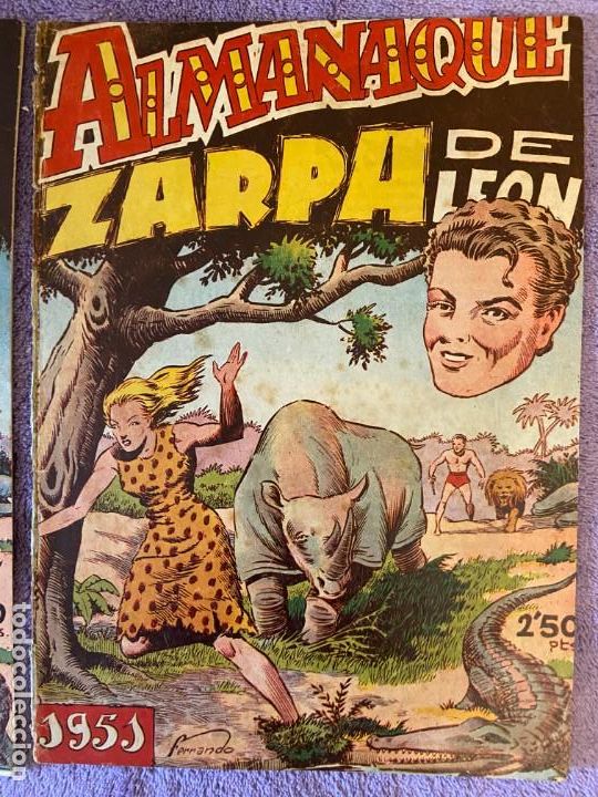 Tebeos: almanaque zarpa de leon 1951 3 - Foto 1