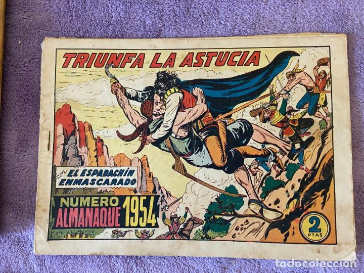 Tebeos: ESPADACHIN ENMASCARADO ALMANAQUE 1954 - Foto 1