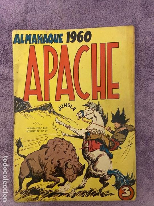 Tebeos: almanaque apache 1960 3 buen estaado - Foto 1