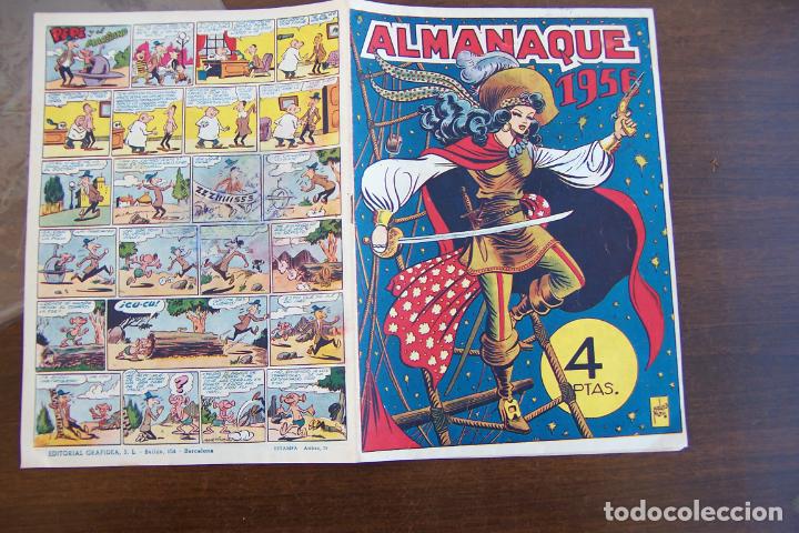 Tebeos: grafidea, almanaque 1956 la capitana - Foto 1