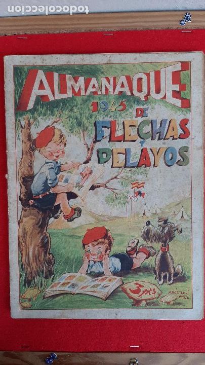 Tebeos: ALMANAQUE DE FLECHAS Y PELAYOS 1945 ORIGINAL CT1 - Foto 1