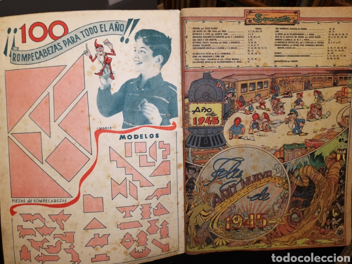 Tebeos: ALMANAQUE CHICOS 1945 - C&Oacute;MIC - Foto 2