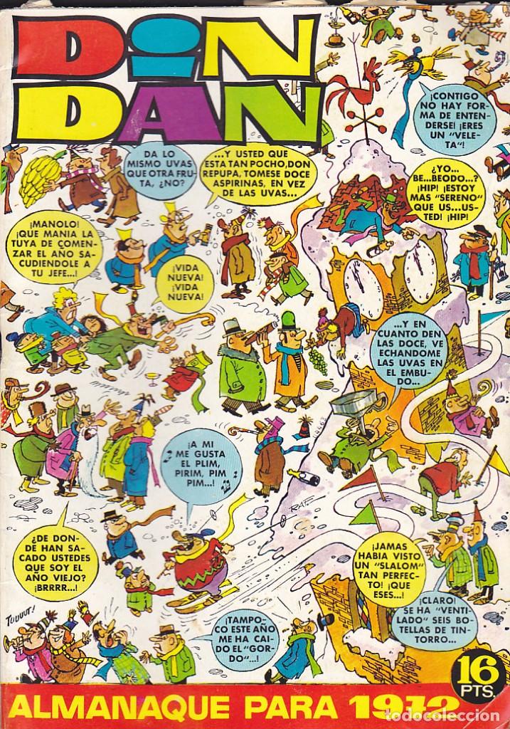 Tebeos: COMIC DIN DAN ALMANAQUE 1972 - Foto 1