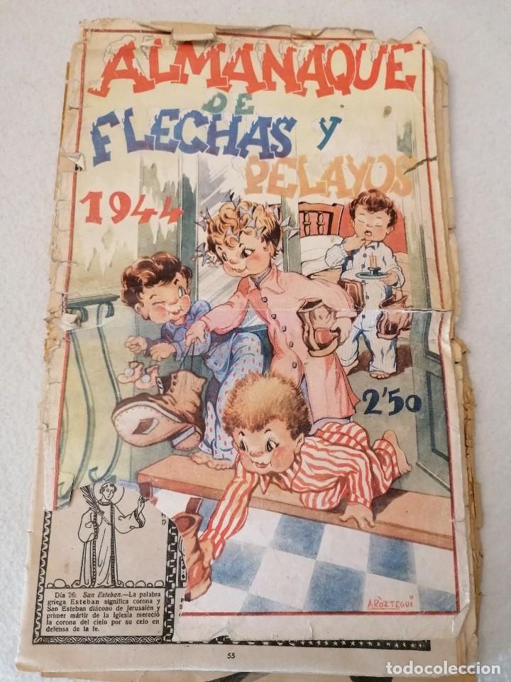 Tebeos: ALMANAQUE DE FLECHAS Y PELAYO 1944 - Foto 1