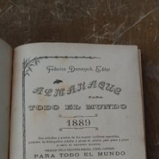 Tebeos: ALMANAQUE PARA TODO EL MUNDO 1889, FEDERICO DOMENECH EDITOR,CH940