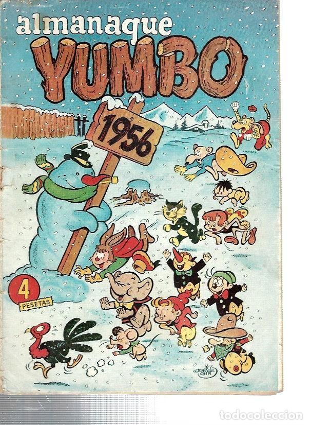 Tebeos: almanaque yumbo a&ntilde;o 1956, original ediciones cliper - Foto 1