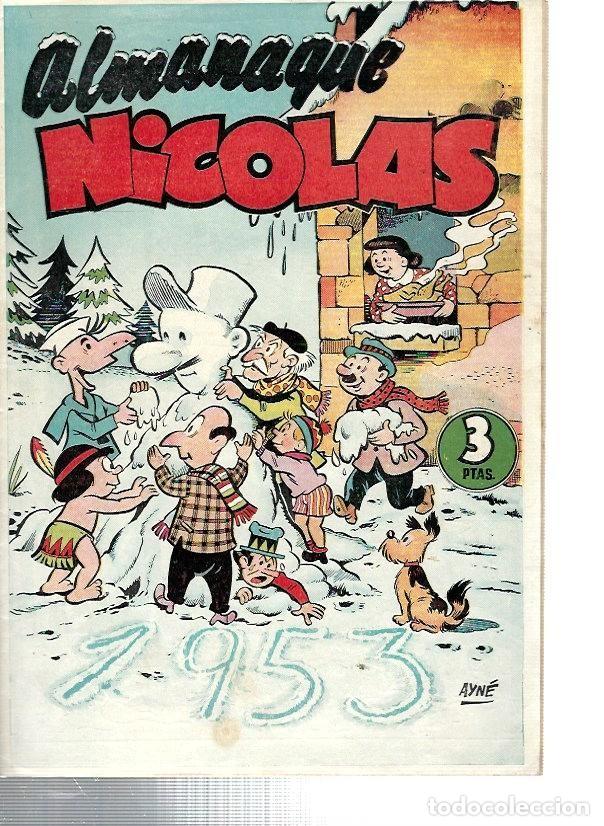 Tebeos: almanaque nicol&aacute;s a&ntilde;o 1953, original - Foto 1